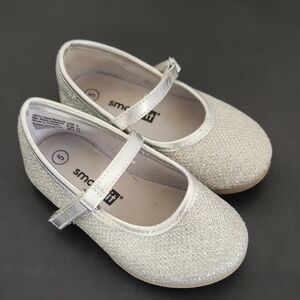 Silver Glitter Kids Shoes